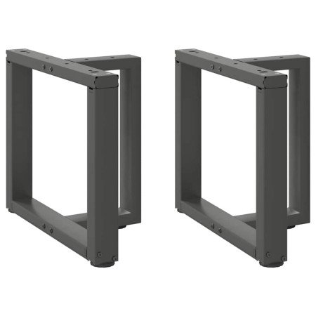 Patas para mesa de centro en forma de T (2 unidades), antracita, 50 x 25 x (42-43) cm, acero en Patas para mesas | Comprar onlin