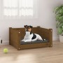 Hundebett aus massivem Kiefernholz, honigbraun, 55,5x45,5x28 cm von vidaXL, Betten für Hunde - Ref: Foro24-821445, Preis: 50,...