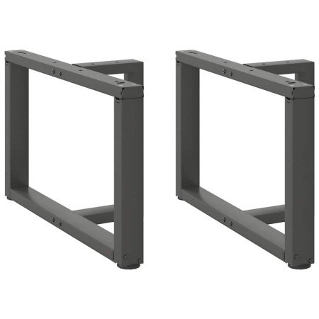 Patas para mesa de centro en forma de T (2 unidades), antracita, 70 x 25 x (42-43) cm, acero en Patas para mesas | Comprar onlin