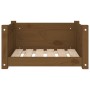 Hundebett aus massivem Kiefernholz, honigbraun, 55,5x45,5x28 cm von vidaXL, Betten für Hunde - Ref: Foro24-821445, Preis: 50,...