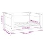Hundebett aus massivem Kiefernholz, honigbraun, 55,5x45,5x28 cm von vidaXL, Betten für Hunde - Ref: Foro24-821445, Preis: 50,...