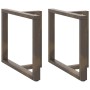 Patas para mesa de comedor en forma de T (2 unidades), color negro, 100 x 35 x (72-73) cm, acero en Patas para mesas | Comprar o