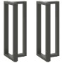 Patas para mesa de bar en forma de T (2 unidades), antracita, 40 x 35 x (100-101) cm, acero en Patas para mesas | Comprar online