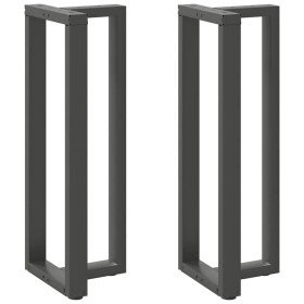 Patas para mesa de bar en forma de T (2 unidades), antracita