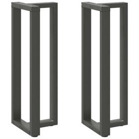 Patas para mesa de bar en forma de T (2 unidades), antracita