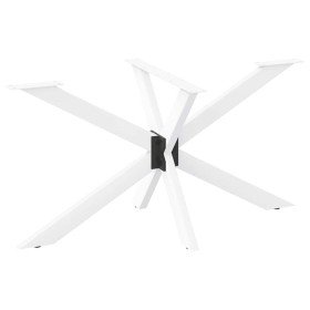 Pata de mesa de comedor forma araña blanca 120x68x(72-73) cm