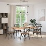 Pata de mesa de comedor forma araña blanca 120x68x(72-73) cm