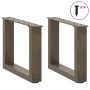 Patas para mesa de centro en forma de U (2 unidades, acero