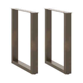 Patas para mesa de comedor en forma de U (2 unidades, acero