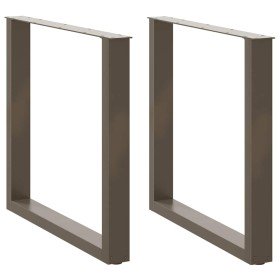 Patas para mesa de comedor en forma de U (2 unidades, acero