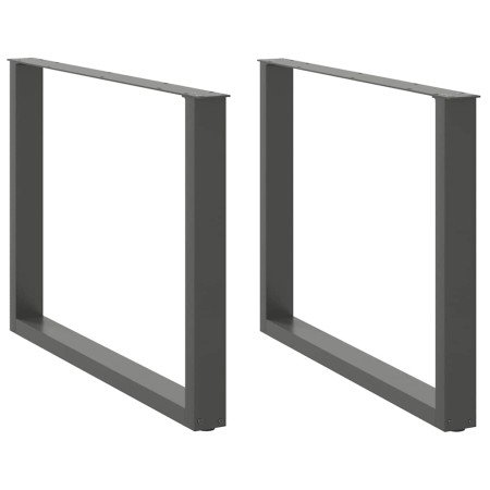 Patas para mesa de comedor en forma de U (2 unidades), antracita, 100 x (72-73) cm, acero en Patas para mesas | Comprar online e