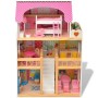 3-stöckiges Puppenhaus aus Holz 60x30x90 cm von vidaXL, Puppenhäuser - Ref: Foro24-80175, Preis: 98,37 €, Rabatt: %