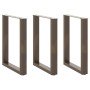 Patas para mesa de comedor en forma de U (3 unidades, acero