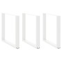Patas para mesa de comedor en forma de U (3 unidades), color blanco, 80 x (72-73) cm, acero en Patas para mesas | Comprar online