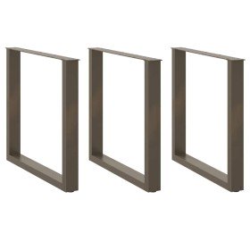 Patas para mesa de comedor en forma de U (3 unidades, acero