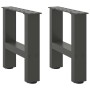 Patas para mesa de centro antracita (2 unidades, 30 x 31 cm
