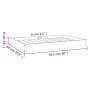 Cama para perros madera maciza pino marrón miel 91,5x64x9 cm by vidaXL, Beds for dogs - Ref: Foro24-820864, Price: 52,94 €, D...