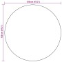 Alfombra de exterior ARAKIL negra Ø120 cm PP