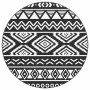 Alfombra de exterior ARAKIL negra Ø200 cm PP