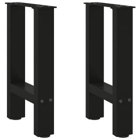 Patas para mesa de centro negras (2 unidades, 38 x 42-43 cm