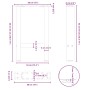 Patas para mesa de centro blancas (2 unidades, 38 x 42-43 cm