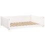 Bett für Hunde aus massiver Kiefer in Weiß 95,5x65,5x28 cm von vidaXL, Betten für Hunde - Ref: Foro24-821458, Preis: 76,27 €,...
