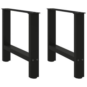 Patas para mesa de centro negras (2 unidades, 60 x 42-43 cm
