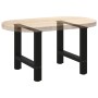 Patas para mesa de centro negras (2 unidades, 60 x 42-43 cm