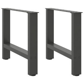 Patas para mesa de centro antracita (2 unidades, 60 x 42-43 cm