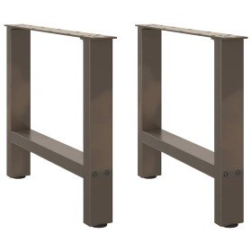 Patas para mesa de centro de acero natural (2 unidades, 60 x
