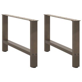 Patas para mesa de centro de acero natural (2 unidades, 70 x