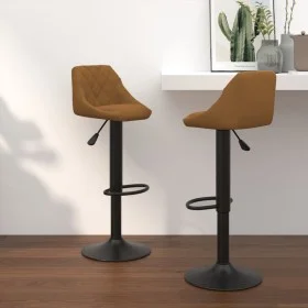 Küchenhocker 2 Einheiten brauner Samt von vidaXL, Küchenhocker - Ref: Foro24-335347, Preis: 141,78 €, Rabatt: %