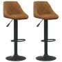Küchenhocker 2 Einheiten brauner Samt von vidaXL, Küchenhocker - Ref: Foro24-335347, Preis: 141,78 €, Rabatt: %