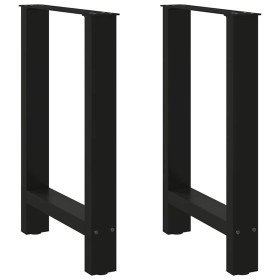 Patas para mesa de comedor negras (2 unidades, 60 x 72-73 cm