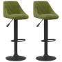 Küchenhocker 2 Stück hellgrüner Samt von vidaXL, Küchenhocker - Ref: Foro24-335351, Preis: 141,61 €, Rabatt: %