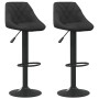 Taburetes de cocina 2 unidades terciopelo negro de vidaXL, Taburetes de cocina - Ref: Foro24-335346, Precio: 142,22 €, Descue...