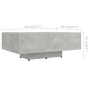 Engineered wood gray concrete coffee table 85x55x31 cm by vidaXL, Coffee table - Ref: Foro24-803384, Price: 55,67 €, Discount: %
