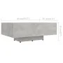 Engineered wood gray concrete coffee table 85x55x31 cm by vidaXL, Coffee table - Ref: Foro24-803384, Price: 55,78 €, Discount: %