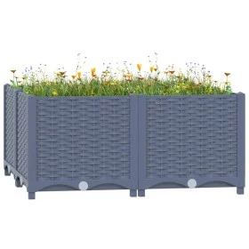 Blumenbeet aus Polypropylen 80x80x38 cm von vidaXL, Töpfe und Pflanzgefäße - Ref: Foro24-310411, Preis: 58,65 €, Rabatt: %