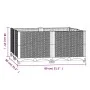 Polypropylene flower bed 80x80x38 cm by vidaXL, Pots and planters - Ref: Foro24-310411, Price: 58,65 €, Discount: %