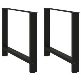 Patas para mesa de comedor negras (2 unidades, 90 x 72-73 cm
