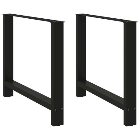 Patas para mesa de comedor negras (2 unidades, 90 x 72-73 cm