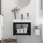 Black iron suspended washbasin structure 40x38x31 cm by vidaXL, bathroom vanities - Ref: Foro24-338493, Price: 63,62 €, Disco...