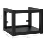Black iron suspended washbasin structure 40x38x31 cm by vidaXL, bathroom vanities - Ref: Foro24-338493, Price: 63,62 €, Disco...