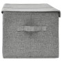 Aufbewahrungsbox aus grauem Stoff, 50 x 30 x 25 cm von vidaXL, Aufbewahrungskörbe - Ref: Foro24-332914, Preis: 30,69 €, Rabat...