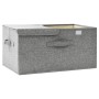 Aufbewahrungsbox aus grauem Stoff, 50 x 30 x 25 cm von vidaXL, Aufbewahrungskörbe - Ref: Foro24-332914, Preis: 30,69 €, Rabat...