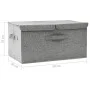 Gray fabric storage box 50x30x25 cm by vidaXL, Storage baskets - Ref: Foro24-332914, Price: 29,91 €, Discount: %