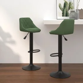 Kitchen stools 2 units dark green velvet by vidaXL, Kitchen stools - Ref: Foro24-335352, Price: 139,38 €, Discount: %
