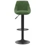 Taburetes de cocina 2 unidades terciopelo verde oscuro de vidaXL, Taburetes de cocina - Ref: Foro24-335352, Precio: 139,38 €,...