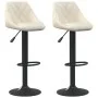 Kitchen stools 2 units cream velvet by vidaXL, Kitchen stools - Ref: Foro24-335348, Price: 139,16 €, Discount: %